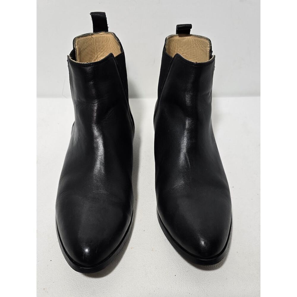 Nisolo Boots Womens Everyday Chelsea Black Leather Ankle Booties SZ 10 - Picture 2 of 9